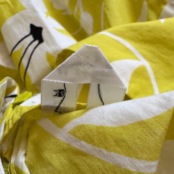 Arket Halter Dress Midi Acid Green White Floral Relaxed Everyday Effortless - Picture 3 of 6